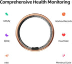 Smart Ring for Women&Men-Activity/Sleep/Heart Rate/HRV/Stress/Women's Health Tracker-IP68 Waterproof/Wearable-No Subscription Fee Required-Compatible with iPhone &Android