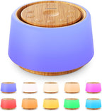 White Noise Sound Machine | White Noise Machine for Sleep | 30 Soothing Sounds | 10 Colors Night Light | Portable Sound Machine for Home Travel(Wood Grain)
