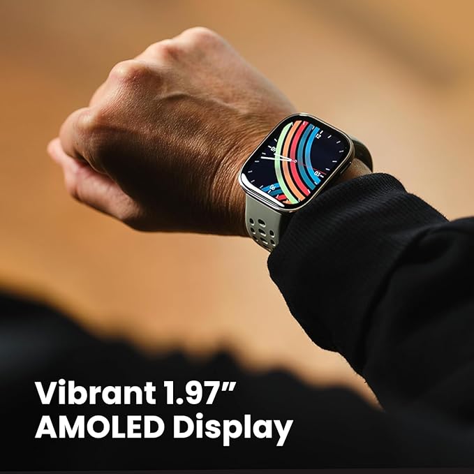 Amazfit Bip 6 Smart Watch 46mm, 14 Day Battery, 1.97" AMOLED Display, GPS & Free Maps, AI, Bluetooth Call & Text, Health, Fitness & Sleep Tracker, 140+ Workout Modes, 5 ATM Water-Resistance, Blush