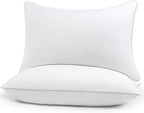 HIMOON Bed Pillows for Sleeping 2 Pack,Standard Size Cooling Pillows Set of 2,Top-end Microfiber Cover for Side Stomach Back Sleepers