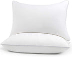HIMOON Bed Pillows for Sleeping 2 Pack,Queen Size Cooling Pillows Set of 2,Top-end Microfiber Cover for Side Stomach Back Sleepers