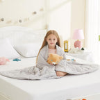 L'AGRATY Weighted Blanket - 36"x48" 3lbs Microfiber Material with Glass Beads Small Blanket for All-Season Summer Fall Winter Soft Thick