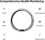 Smart Ring for Women&Men-Activity/Sleep/Heart Rate/HRV/Stress/Women's Health Tracker-IP68 Waterproof/Wearable-No Subscription Fee Required-Compatible with iPhone &Android