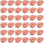 100Pcs 7x9mm Hawaii Flower Beads Carved Coral Beads Summer Pink Jasmine Artificial Floral Synthetic Coral Small Smooth Loose Spacers Findings for Jewelry Making Bracelets Necklaces DIY Crafts