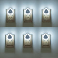 KINUR LED Night Light, 6 Pack Nightlights Plug into Wall, 0.5W Dusk to Dawn Sensor Automatic On and Off Night Light, Led Night Lamp for Kids, Nursery, Bedroom, Hallway, Stairs, Kitchen,White
