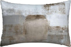 Silk Like Pillowcase for Hair and Skin Grey and Brown Abstract Art 1 Pack Satin Pillowcase with Hidden Zipper Soft Breathable Smooth Cooling Pillow Cover King Size for Bedroom Sofa 20”x36”