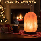 Small Remote Salt Himalayan Salt Lamp 16 Colors, Natural Crystal Salt Rock Lamp Hand Carved Night Lights, USB Salt Crystal Lamp Remote Control Salt Lamp for Home Decor and Gift (1.9lb)