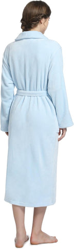 Plush Soft Robes for Women, Premium Fleece Womens Robe Cozy Warm Bathrobe