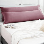 Vielit Satin Body Pillow Pillowcase 1pc,Silky Body Pillow Cover Similar to Silk Pillow Cases Soft Body Pillow Case 20x54 & Envelope Closure,Gift for Women Men Dusty Rose & 1 Satin Scunchie