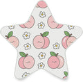 susiyo Plug in Night Light Peach and White Flowers Cute Star Shape Nightlight for Bedroom Hallway Stairs