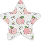 susiyo Plug in Night Light Peach and White Flowers Cute Star Shape Nightlight for Bedroom Hallway Stairs