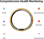 Smart Ring for Women&Men-Activity/Sleep/Heart Rate/HRV/Stress/Women's Health Tracker-IP68 Waterproof/Wearable-No Subscription Fee Required-Compatible with iPhone &Android
