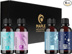 Sleep Essential Oils for Diffuser - Premium Aromatherapy Essential Oil Gift Set with 4 Calming Essential Oils for Diffuser Candles Baths DIYs & More - Relaxing Essential Oils Set (4 Pack, 1oz Each)