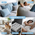 10lbs Pillow Stuffing, Shredded Memory Foam and Polyfill Filling, Adjustable Bean Bag Filler Replacement for Couch Cushion, Comfortable Support for Kids Sleep