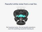 SNOOZ Smart White Noise Machine - Real Fan Inside for Non-Looping Sound, Portable Sleep Aid for Adults, Dogs, Pets, Travel, Home, Bedroom, Sleeping, Office Privacy, Therapy, & Baby Registry - Charcoal