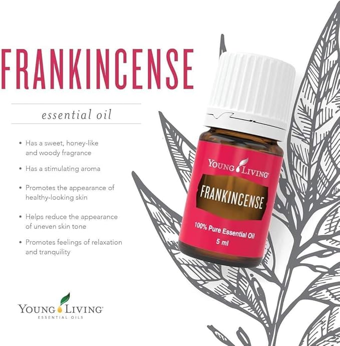 Young Living Frankincense Essential Oil | 5 ml | Seed to Seal Premium Oil for Diffuser, Aromatherapy & Skin Care | Grounding, Calming Aroma | Travel-Friendly Bottle for Daily Self-Care