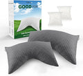CHxxy Side Sleeper Pillow for Neck and Shoulder Reilef, Ergonomic Design Medium Firm Pillow, 2 Packs Bed Pillows for Sleeping, Cross Cut Memory Foam Pillows for Back, Stomach and Side Sleepers