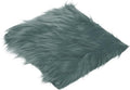 PATIKIL 12" Locker Rug, Small Area Rug Mini Faux Fur Rugs Small Locker Carpet Soft Fluffy Tiny Photography Props Square for Nail Photo Tabletop Background Picture Decoration, Dark Gray