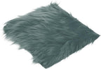 PATIKIL 12" Locker Rug, Small Area Rug Mini Faux Fur Rugs Small Locker Carpet Soft Fluffy Tiny Photography Props Square for Nail Photo Tabletop Background Picture Decoration, Dark Gray