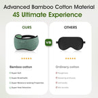 Sleep Mask with Bluetooth Headphones, Blackout Sleep Headphones for Side Sleepers, Ultra-Thin Bluetooth 5.4 Stereo Speaker Eye Mask for Travel, Meditation, Cool Gadgets (Grey)