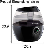 Honeywell HUL520B Mistmate Cool Mist Humidifier Black With Easy Fill Tank & Auto Shut-Off, For Small Room, Bedroom, Baby Room, Office