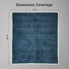 Sherpa Double-Sided Blankets, Plush & Cuddly Throw, Extra-Plush Thermal Fleece Blanket for Sofa/Couch/Bedding, Super Soft Living Room Blanket with Anti-Pilling (Blue, 60×80)