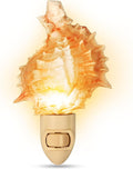 Nautical Crush Trading Seashell Night Light – Beach Night Light with Pink Murex – Shell Light for Bathroom – Sea Shell Lamp – Seashell Lamp Plug Into Wall