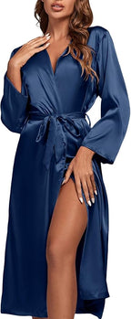 OPOIPIN Women's 3 Piece Pajama Set Sexy Cami Top and Shorts with Robe Sleepwear Loungewear Set
