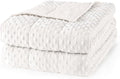 Mr. Sandman Weighted Blanket for Adults, Heavy Blanket for Woman, Man Sleeping/Calm, Soft and Cozy Weighted Throw Blankets, Machine Washable, 60 x 80in, 15 lbs, White