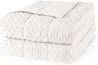 Mr. Sandman Weighted Blanket for Adults, Heavy Blanket for Woman,Man Sleeping/Calm, Soft and Cozy Weighted Throw Blankets, Machine Washable, 60 x 80in, 20 lbs, White