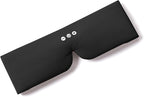 ALASKA BEAR Sleep Headphone Mask Bluetooth 5.2 HD Stereo Noise Reduction 3D Eye Mask for Sleeping Eye Contour Built-in Mask w/Thin Speakers Wireless Audio Sports Headgear(Black)
