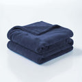 Fleece Blanket Full/Queen - 80x90 Inch Lightweight & Buttery-Soft Throw for Bed, Sofa, Camping | 300GSM Cloud-Touch Microfiber | Cozy Essentials for Travel & Movie Nights, (Navy)