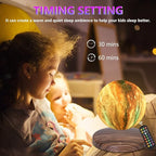 Levitating Moon Lamp, 18 Colors Galaxy Lamp with Touch Remote Control, Floating and Spinning in Air Freely, for Room Office Decor Creative Gift