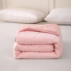 Sherpa 7lb Weighted Blanket for Adult, Both Sides Reversible Velvet Soft Plush Weighted Heavy Blanket for All Season Pink 40in*60in
