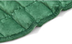 TONGDADA Weighted Lap Blanket 7lbs for Adult,Perfect for Relaxation, Lounging, Napping, Sleeping & Travel,Luxury Minky Weighted Body Blanket,Weighted Throw Blanket-Dark Green Minky, 29" x 24"