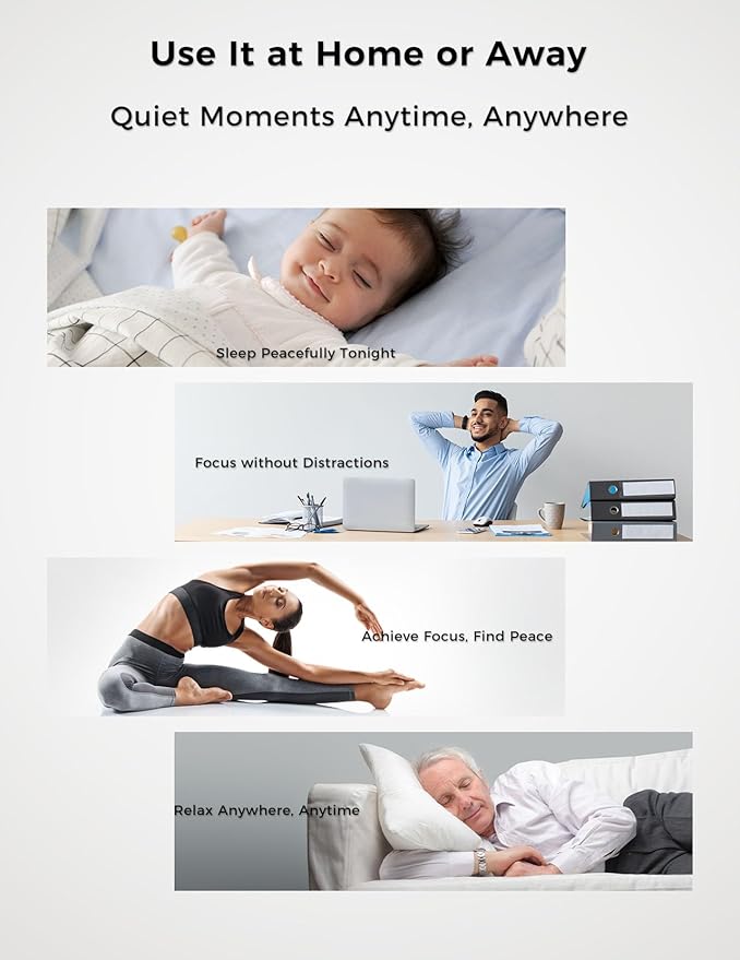 FOXFINE Portable Sound Machine, Travel White Noise Machine with 30 Soothing Sounds, Timer & Memory for Sleeping, Baby, Adults, Blue