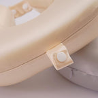 100% Mulberry Silk Neck Pillow for Travel 22 Momme Real Silk Travel Pillow for Pain Relief Sleeping,Silk Airplane Pillow, Anti Wrinkle Travel Pillow Made in USA (Champagne)