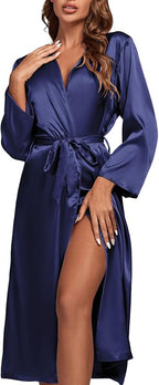 OPOIPIN Women's 3 Piece Pajama Set Sexy Cami Top and Shorts with Robe Sleepwear Loungewear Set