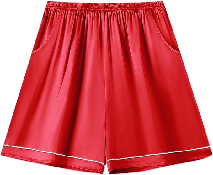 Girls & Womens Satin Pajamas Set, Silk Button-Down Sleepwear 2 Piece Nightwear, 3 Years - Women XXL