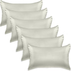 Elegant Comfort 6-Pack Cooling Viscose Satin Pillowcase Set with Hidden Zipper Closure, Silky Smooth for Hair and Skin Care-Beautiful Gift Box-6-Piece Satin Pillowcase Set, Standard/Queen, Light Jade