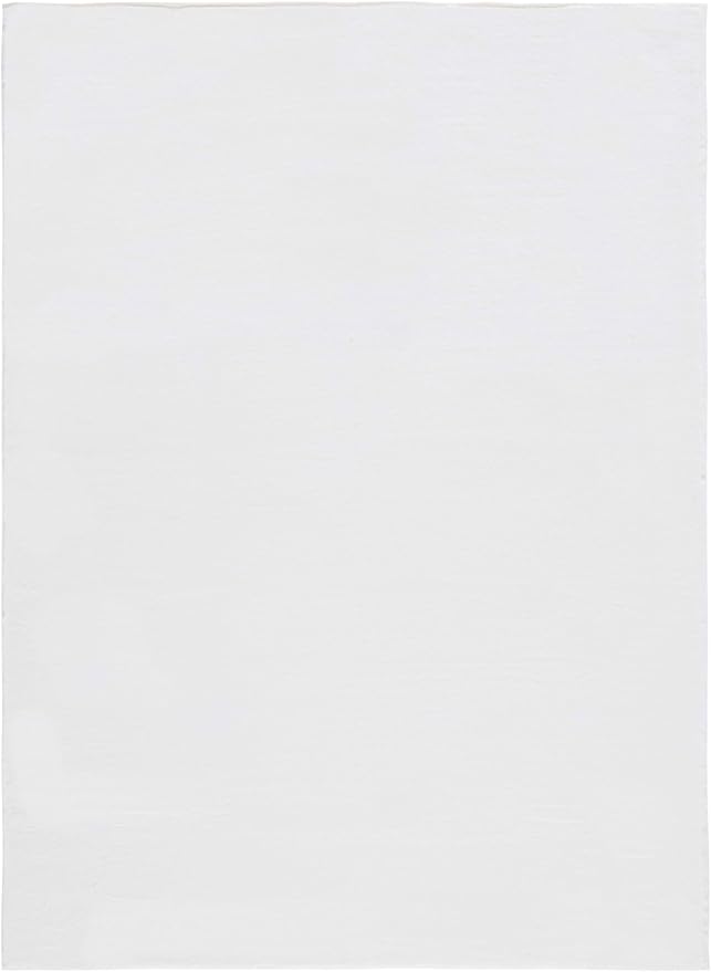 SAFAVIEH Washable Rug Faux Rabbit Fur Shag Collection - 6' x 9', Off-White, Slip Resistant & Easy Cleaning, Ideal for Living Room, Bedroom, Kids Playroom, Nursery, Dining Space (FRF976A)