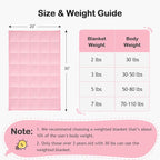 Kivik Weighted Lap Blanket 2 lbs, 20" x 30" Pink Small Weighted Blankets, All-Season Breathable Mini Weighted Lap Pad, Soft Heavy Throw Blanket for Travel, Calming & Sleep, Washable