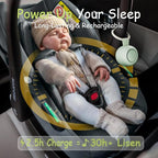 Portable Sound Machine for Baby Kids | Sleep Soother | 16 Soothing Sounds | Timer | Memory Function | 30H | White Noise | Shush | Travel | Registry Gift | Newborn Essentials | Extended Battery Edition
