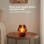Dawnwake Mushroom Lamp Small Lamp Table Lamp for Bedroom, Desk Bedside Lamps for Living Room,Mushroom Decor Cute Mini Modern Mid Century Lamps for Night Stands,Aesthetic Home Living Room Decor(Black)