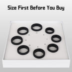 Smart Ring Sizing Kit - 8 Sizes (6-13) for Men & Women - Accurate Measurement Tool for Smart Rings - Find Before Purchase - Jewelry Sizer Guide for Engagement & Wedding Bands