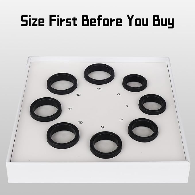 Smart Ring Sizing Kit - 8 Sizes (6-13) for Men & Women - Accurate Measurement Tool for Smart Rings - Find Before Purchase - Jewelry Sizer Guide for Engagement & Wedding Bands