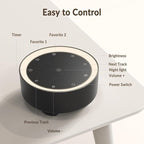 Kipcush White Noise Machine for Sleeping, 20 Soothing Sounds Including White Pink Brown Noise, Fan and Nature, Custom Shortcut Buttons, Dimmable Night Light, 8 Hour Timer, USB Powered