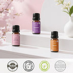 Floral Fragrance Oils, Aromtopia Flower Essential Oils for Diffusers for Home, 6x10ml, Fragrance Oil for Candle Soap Making, Lavender, Rose, Gardenia, Cherry Blossom, Jasmine, Neroli