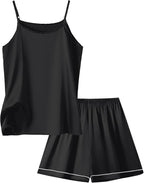 Umeyda Girls & Womens Pajamas Set Sleeveless Camisole Tank Top and Shorts 2 Piece Sleepwear Summer Outfits