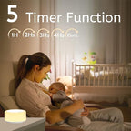 Soother Sleep Sound Machine Night Light White Noise Machine with 30 Soothing Sounds & 12 Color Night Lights for Baby Kids Adults Brown Noise Machine with Timer & Continuous Play for Home Travel Office